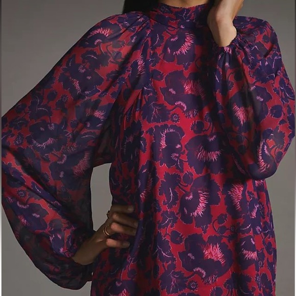 MAEVE Anthropologie Japan Sheer Tunic Blouse S - Picture 5 of 13